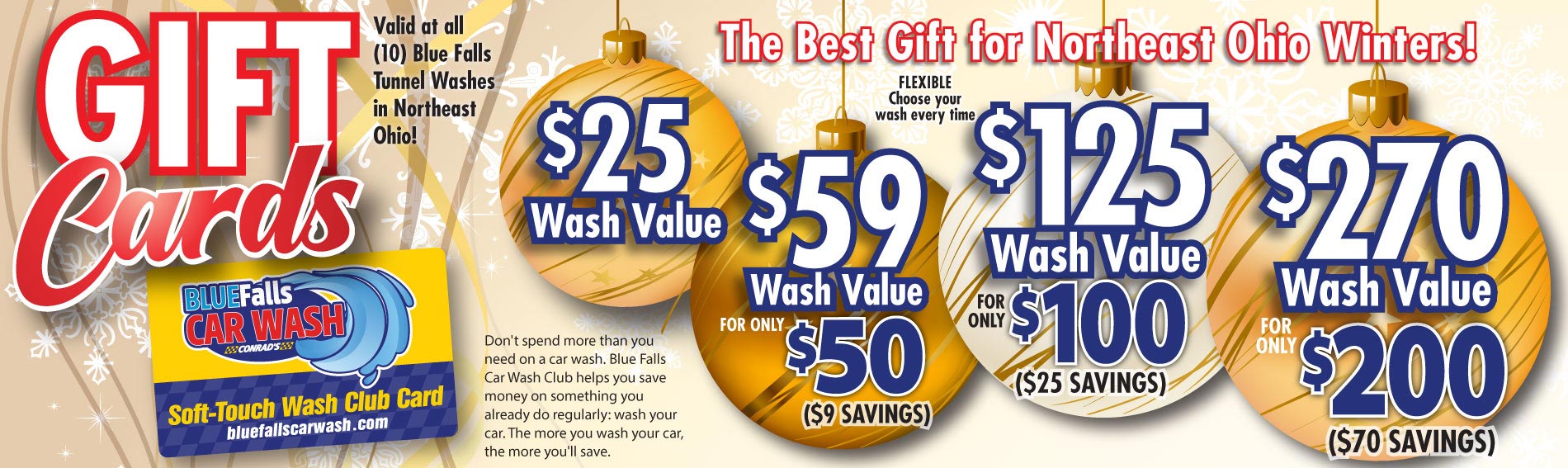Holiday Specials at Blue Falls Car Wash